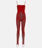 Wolford x Simkhai Intricate Pattern jumpsuit