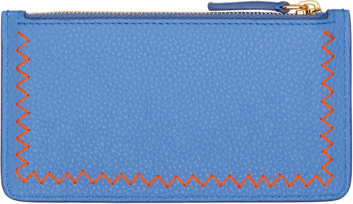 Marni Blue Zipped Card Holder