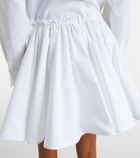 Givenchy Pleated cotton poplin miniskirt