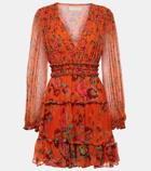 Ulla Johnson Lya floral silk minidress