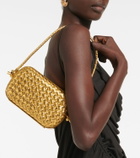 Bottega Veneta - Knot Mini metallic leather shoulder bag