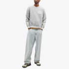 Aries Men's Aged Temple Crew Sweatshirt in Grey