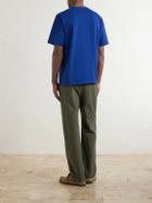 Aimé Leon Dore - Logo-Embroidered Cotton-Jersey T-Shirt - Blue