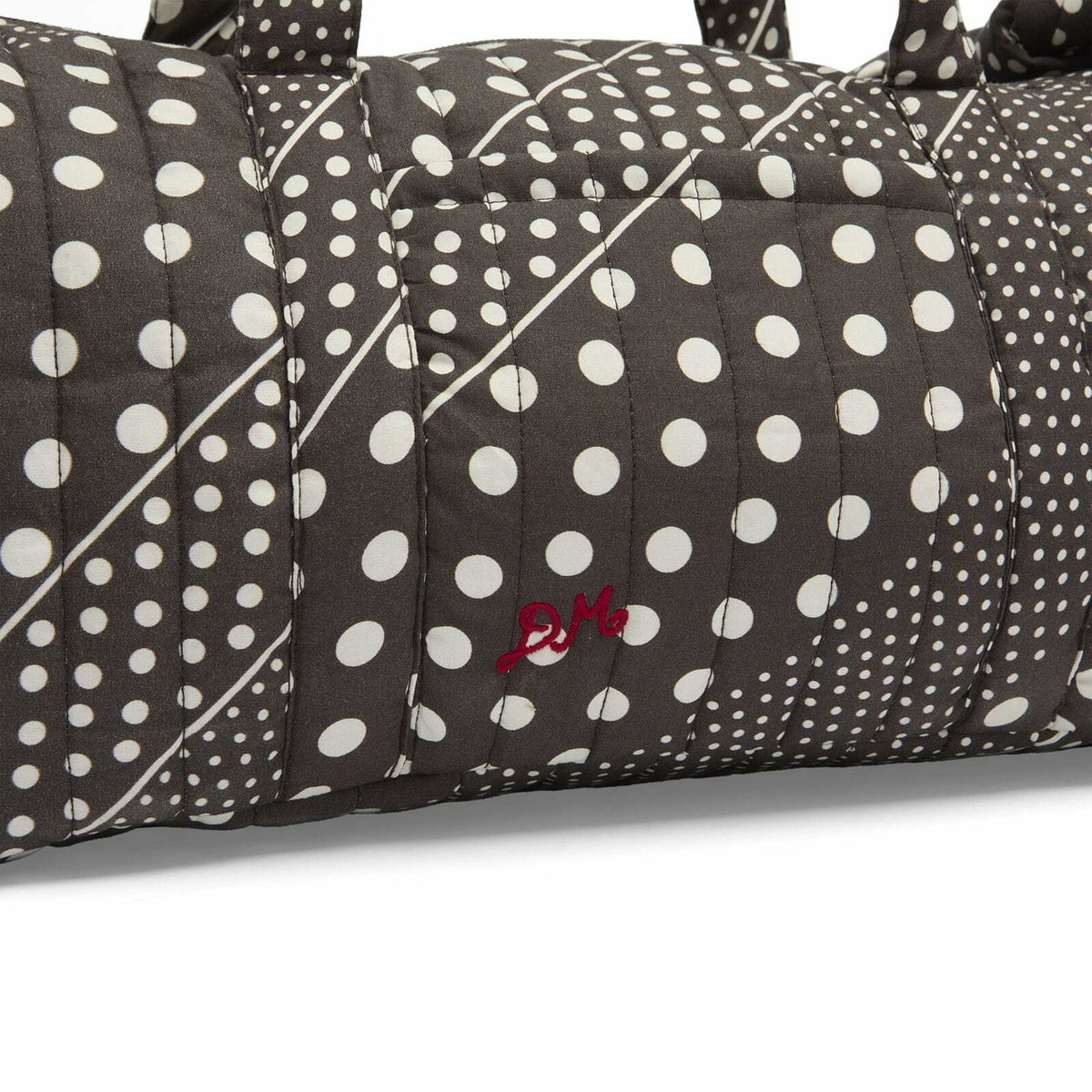 Damson Madder Women's Quilted Weekender Bag in Dark Brown 