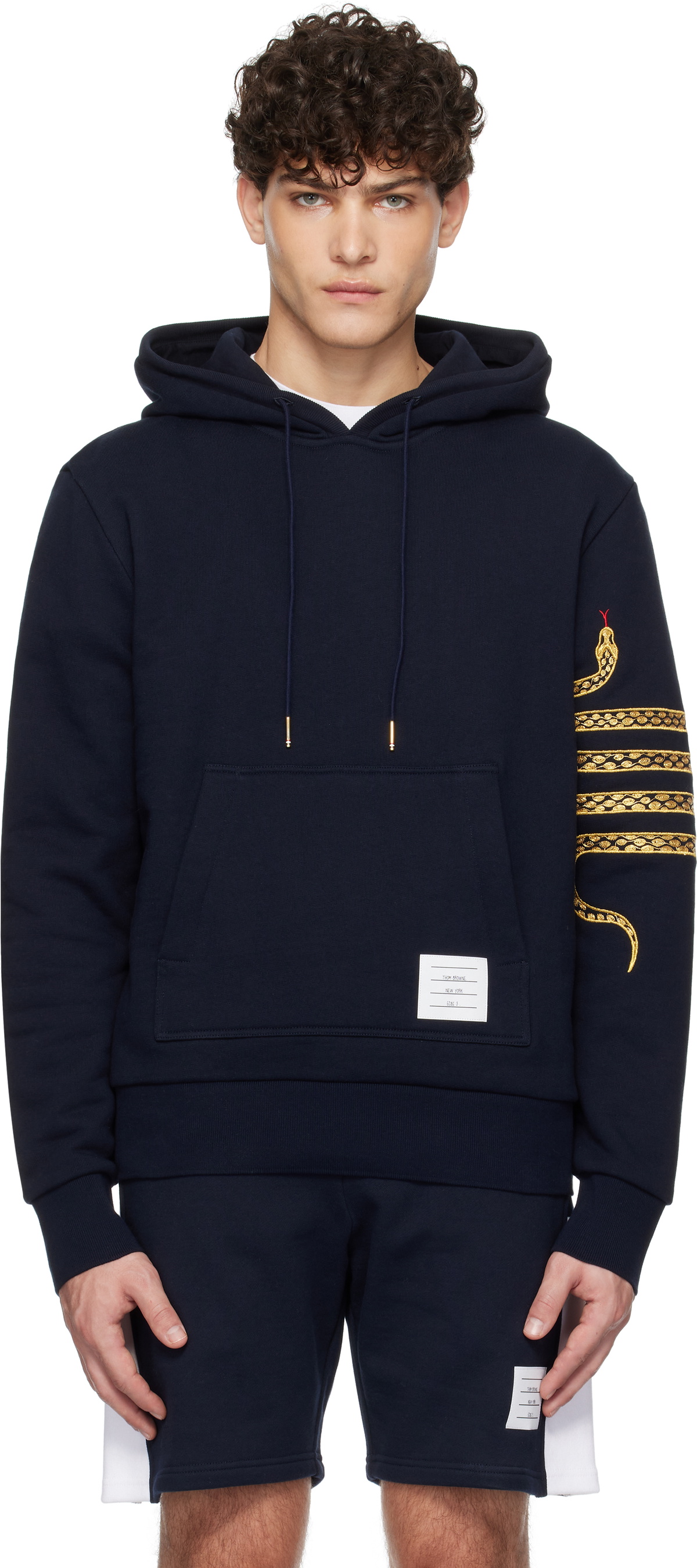 Thom Browne ネイビー Lunar New Year フーディ Thom Browne Navy Lunar New Year Hoodie Thom Browne