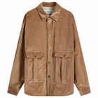 Loewe Men's Corduroy Overshirt in Light Caramel