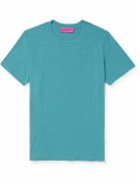 The Elder Statesman - Cotton and Cashmere-Blend Jersey T-Shirt - Blue