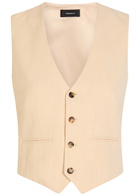 Wardrobe.nyc Woven Waistcoat Cream