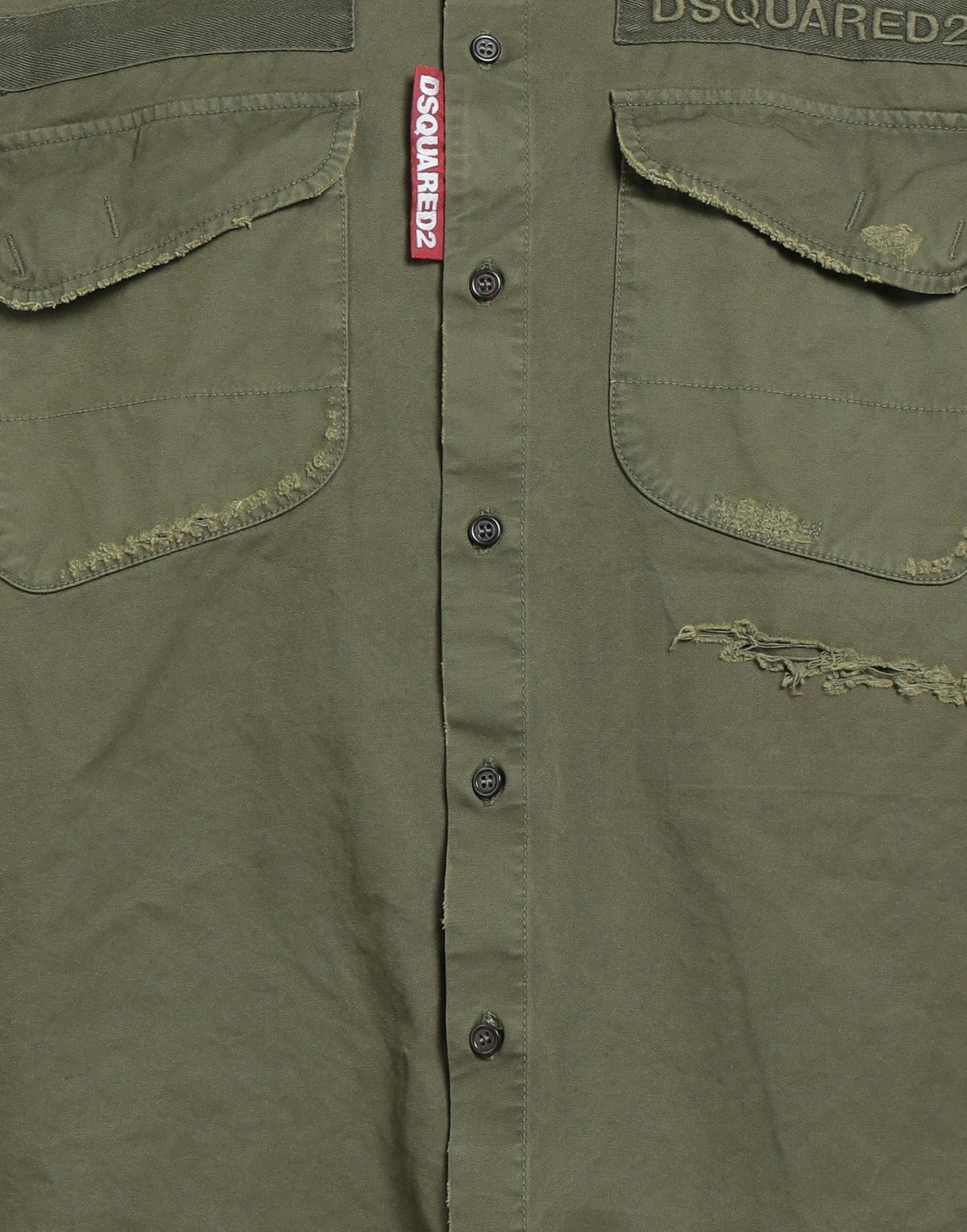 Dsquared2 Mens Shirt Military in Green