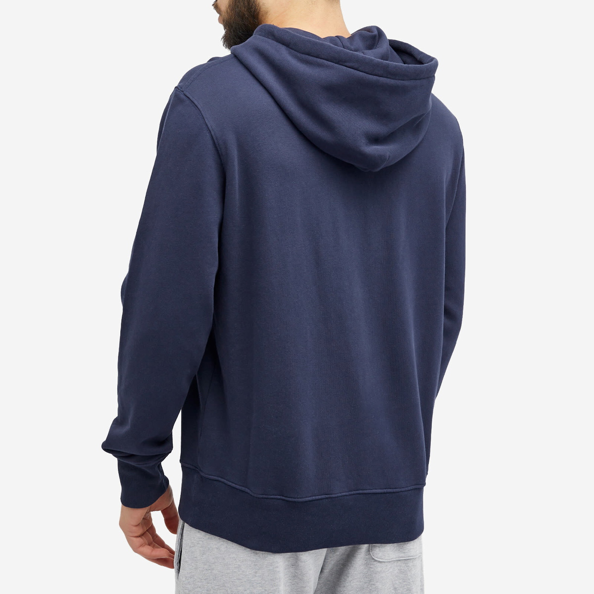 Autry Men's Chest Logo Popover Hoody in Blue