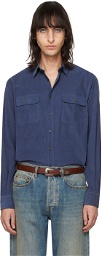 Ralph Lauren Purple Label Blue Corduroy Shirt