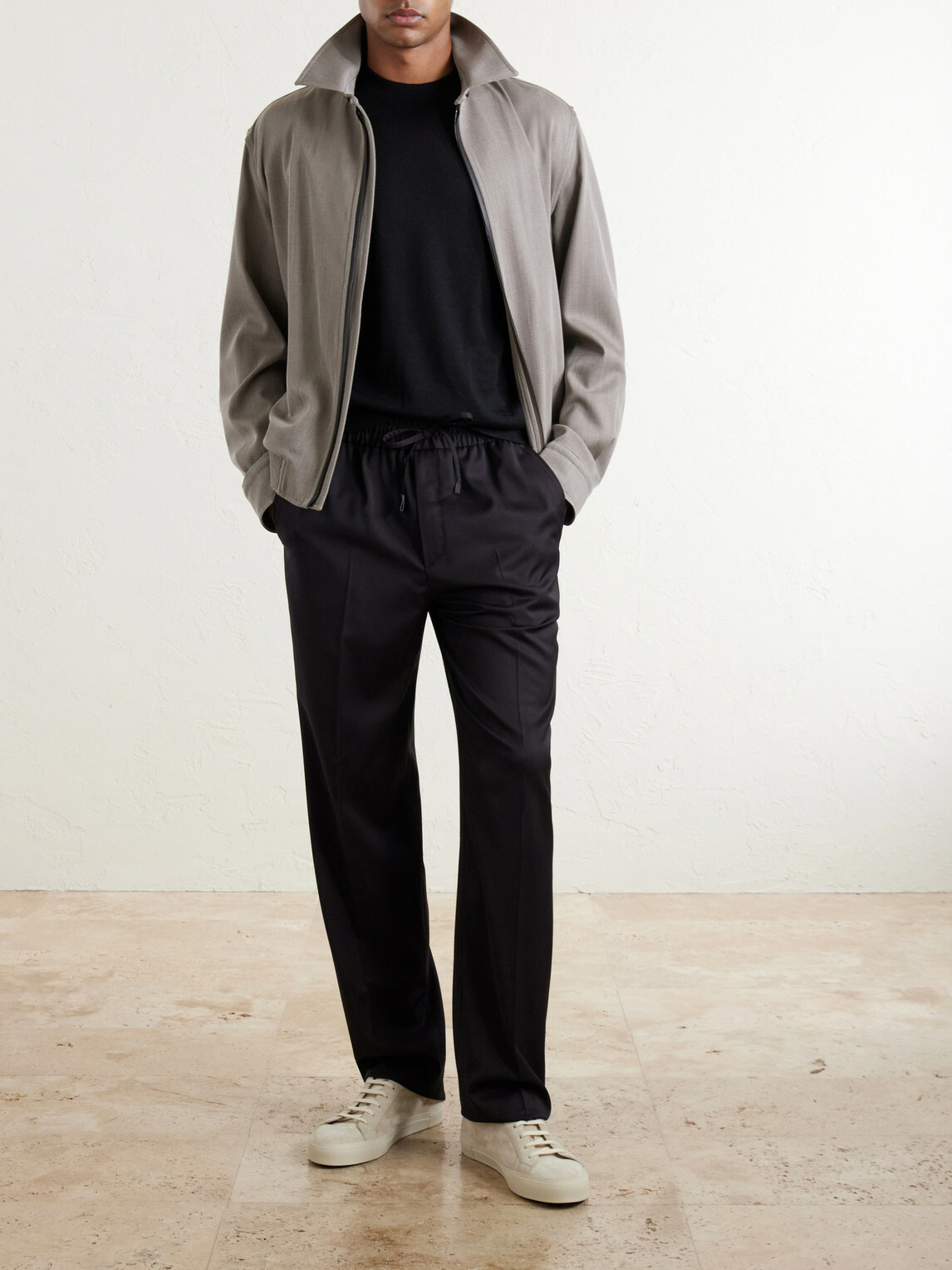 Brioni - Cashmere and Silk-Blend T-Shirt - Black
