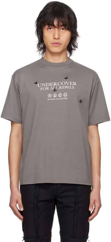 Photo: UNDERCOVER Gray 'No Gods No Masters' T-Shirt