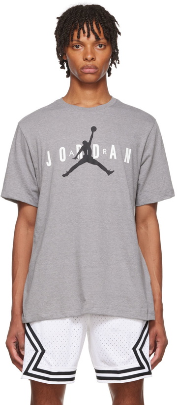Photo: Nike Jordan Gray Cotton T-Shirt