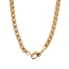 Versace Men's Medusa Head Medallion Necklace in Gold