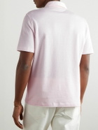 Brunello Cucinelli - Linen and Cotton-Blend Polo Shirt - Pink