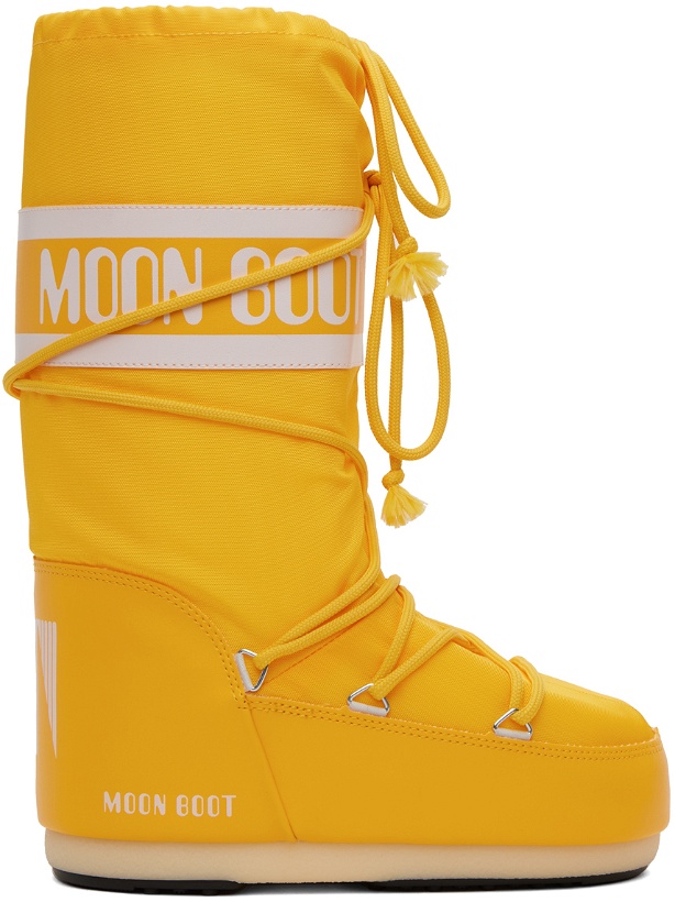 Photo: Moon Boot Yellow Icon Boots
