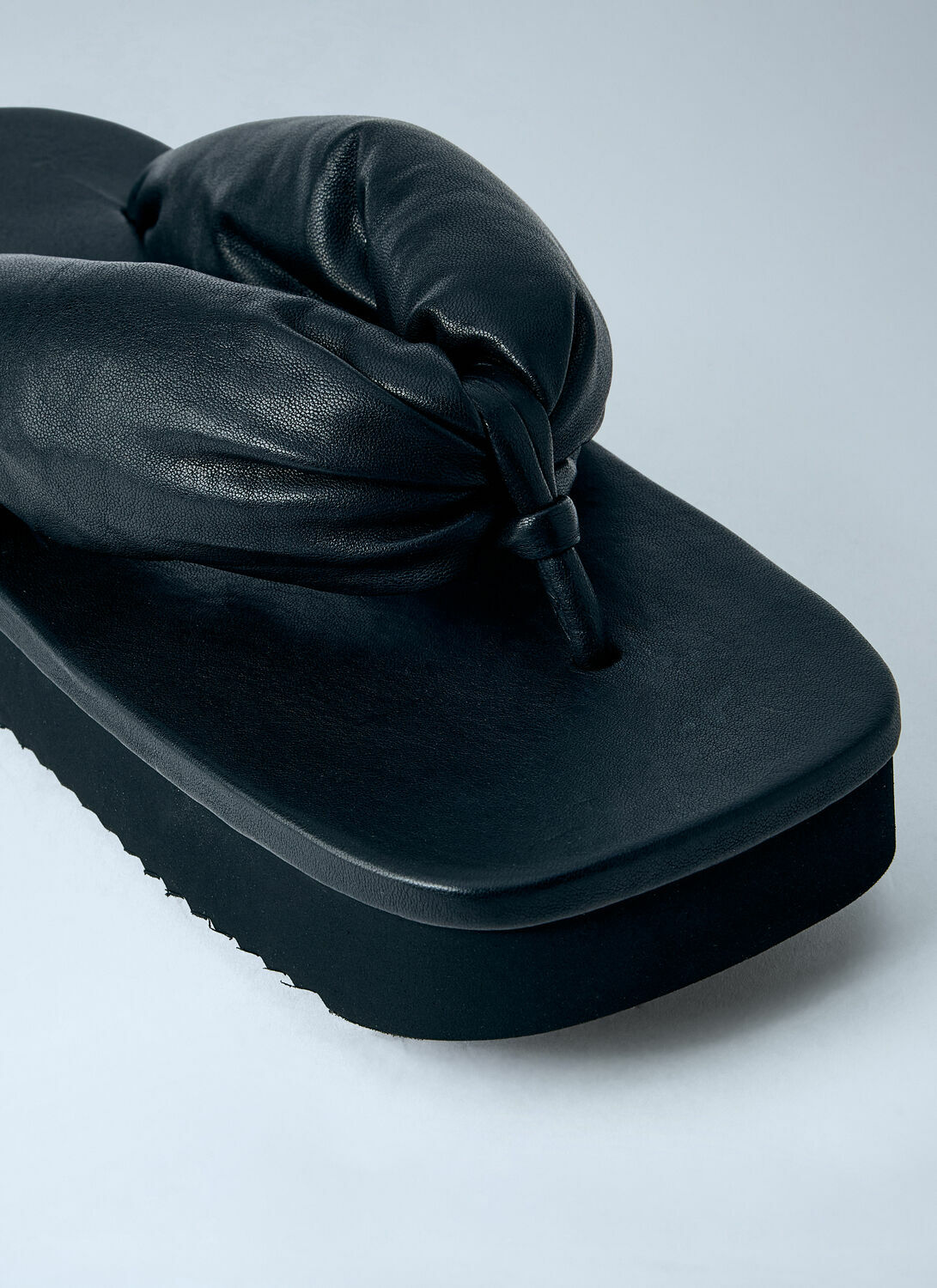 Rick Owens Hollywood Flip Flop Leather Sandals
