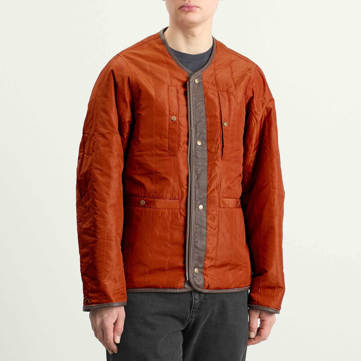 FrizmWORKS Men's Reversible MA-1 Liner Jacket in Black FrizmWORKS