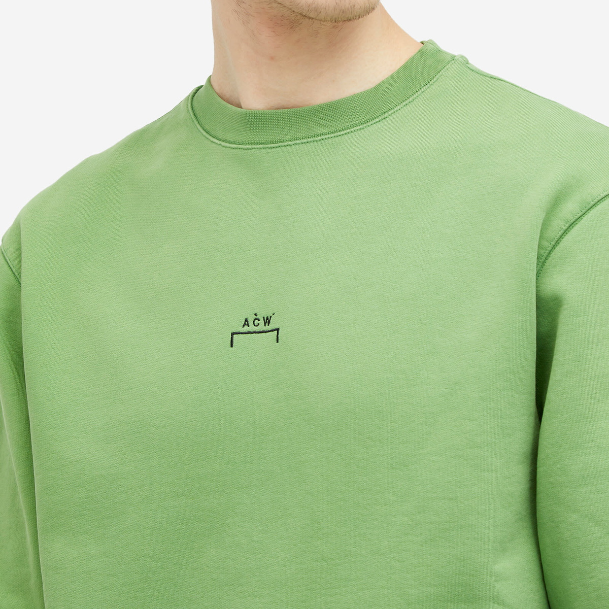 A COLD WALL Men s Essential Sweatshirt in Volt Green