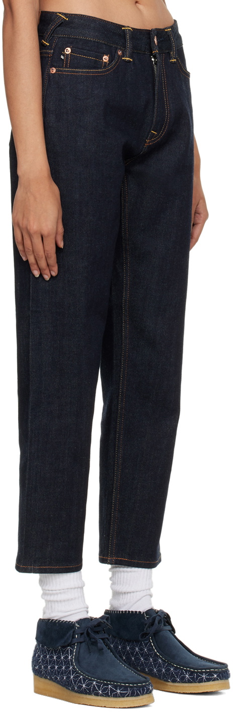 Evisu Indigo Daicock Foil Jeans
