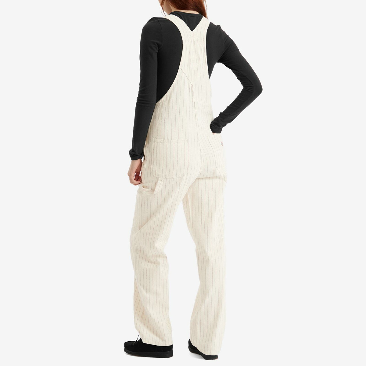 Dickies Women's Service Bib Overalls in Egret