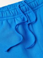 NIKE - Sportswear Club Logo-Print Cotton-Blend Jersey Shorts - Blue