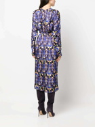 FORTE FORTE - Printed Satin Midi Dress