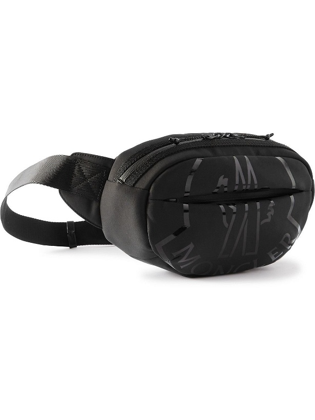 Photo: Moncler - Logo-Print Shell Belt Bag