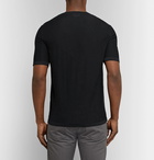 Brioni - Slim-Fit Knitted Silk T-Shirt - Men - Black