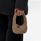 A.W.A.K.E. MODE Women's Mini Mia Handbag in Brown Check