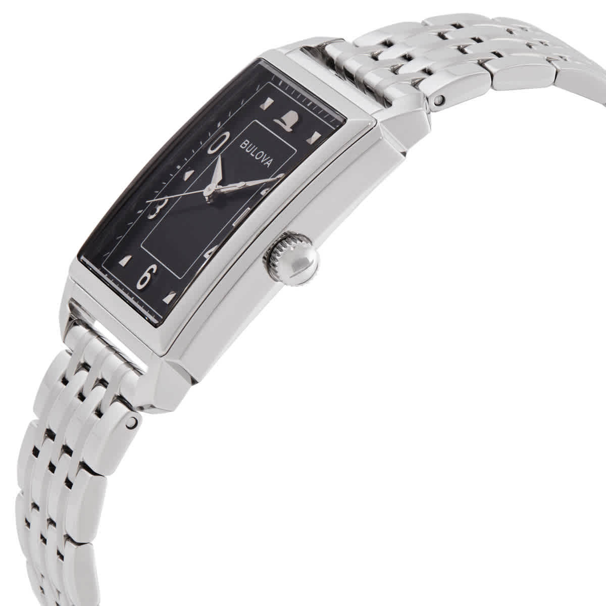 Bulova Frank Sinatra The Very Thought Of You Quartz Black Dial Watch 96B461