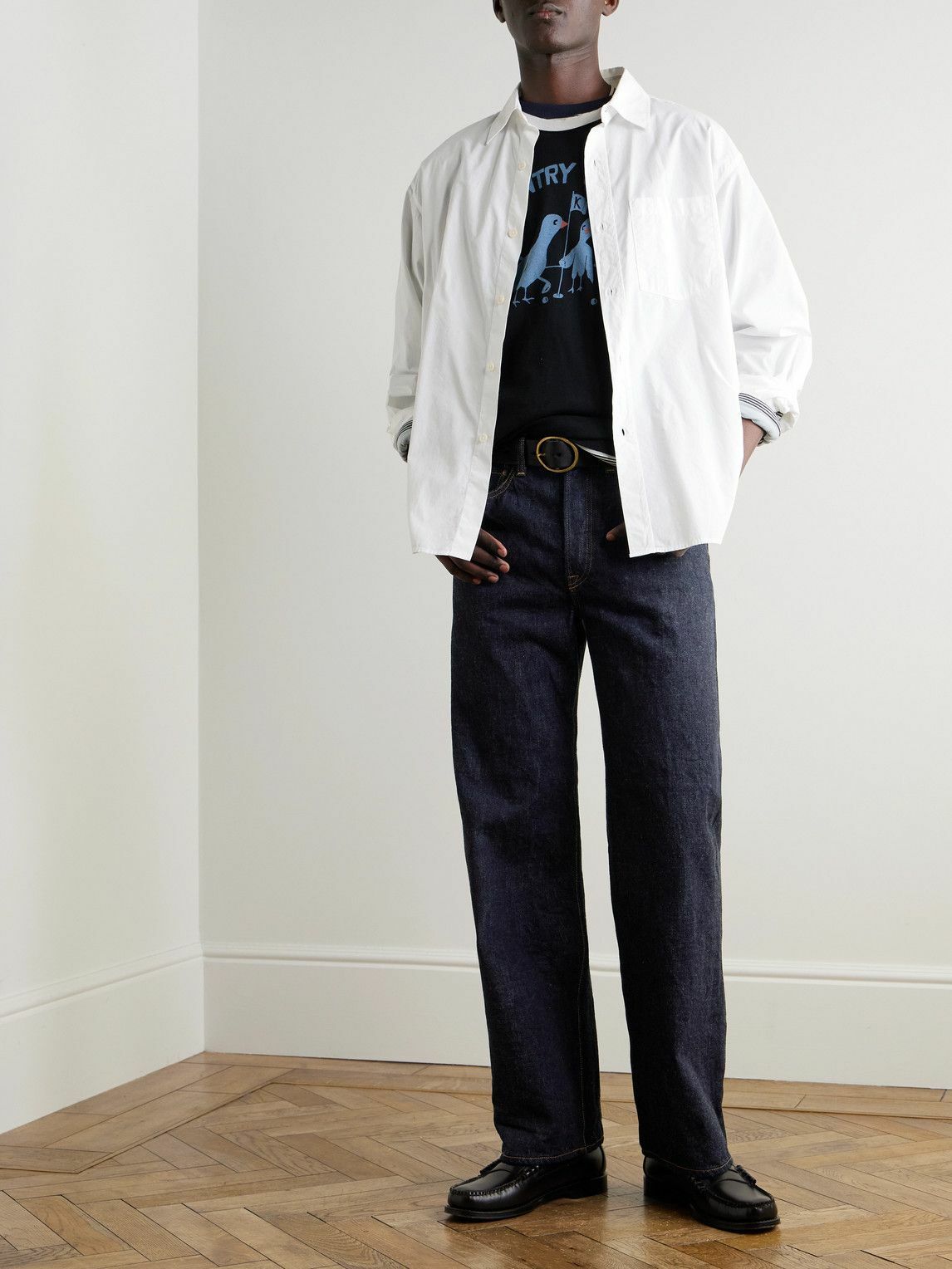 KAPITAL - Monkey Cisco Straight-Leg Indigo-Dyed Selvedge KAPITAL - Monkey Cisco Straight-Leg Indigo-Dyed Selvedge