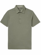 Loro Piana - Cotton-Piqué Polo Shirt - Green