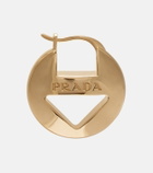 Prada Cutout logo earrings