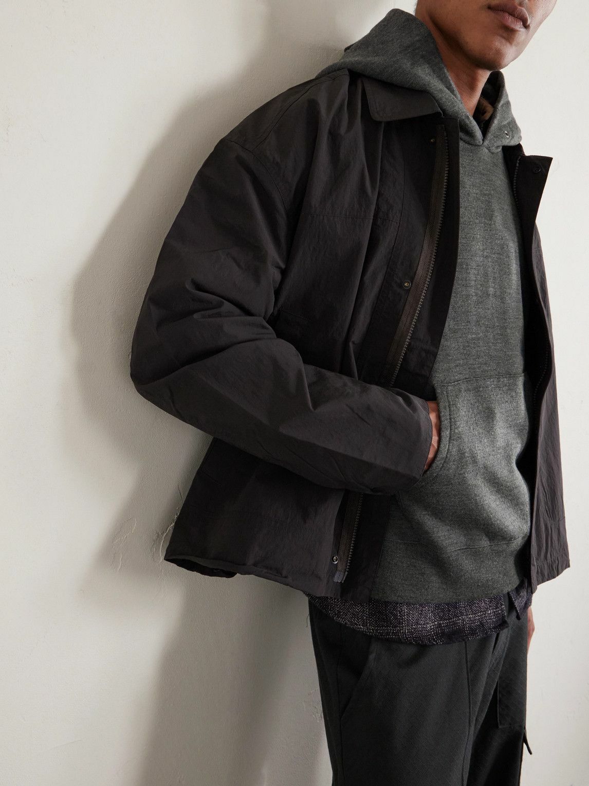 Visvim - Jumbo Wool Hoodie - Gray