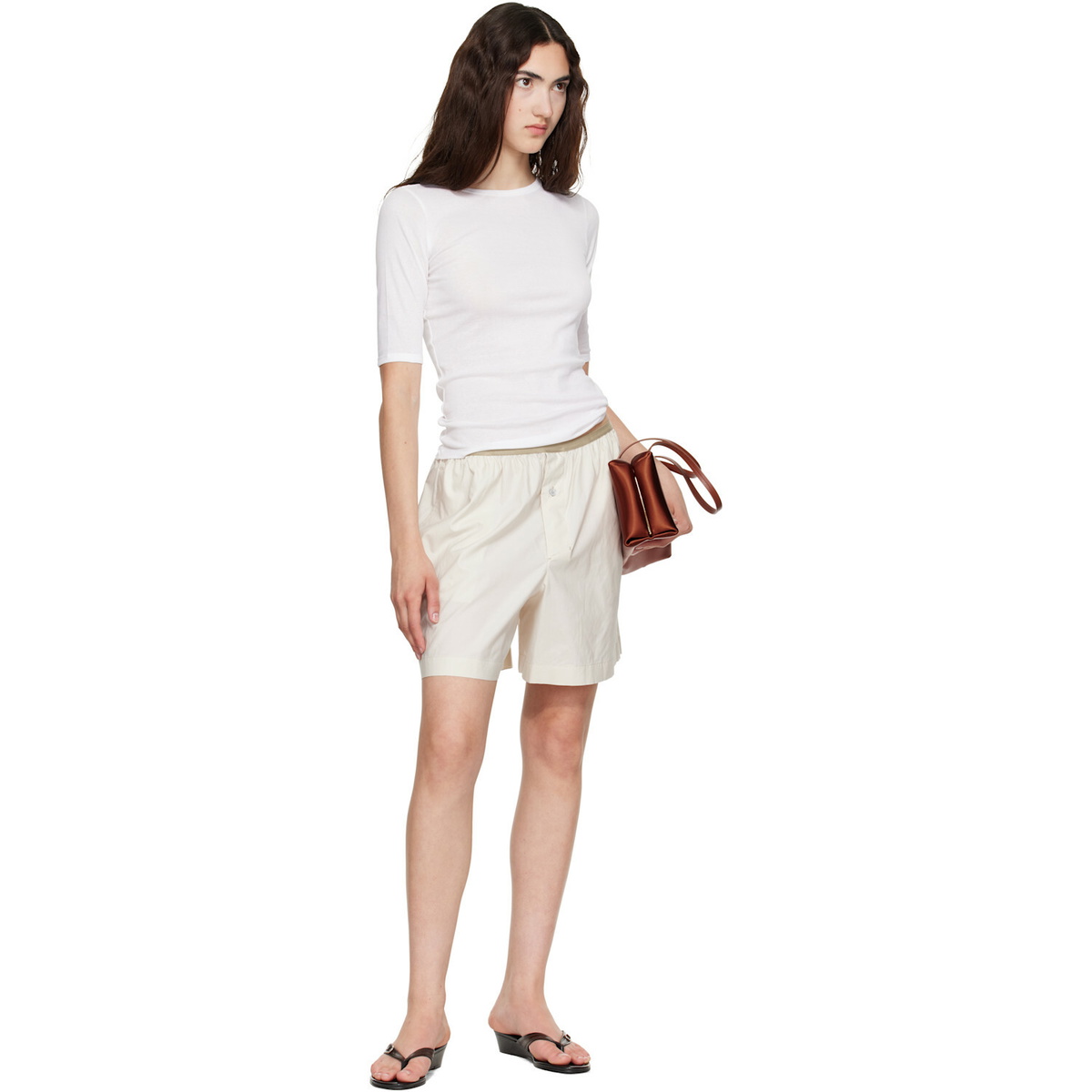 FLORE FLORE White Anna T-shirt