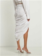ALEXANDER WANG - Draped Stretch Cotton Midi Skirt