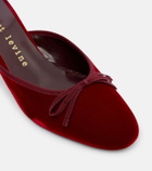 Herbert Levine 24/7 velvet mules