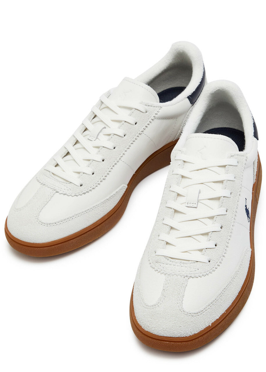 Polo Ralph Lauren Bedford Panelled Leather Sneakers White