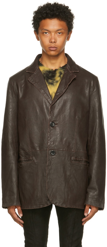 Photo: FREI-MUT Brown Leather Anima Jacket