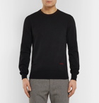 Alexander McQueen - Logo-Embroidered Cashmere Sweater - Men - Black