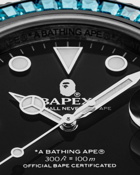 A Bathing Ape Type 1 Bapex Crystal Stone Black - Mens - Watches