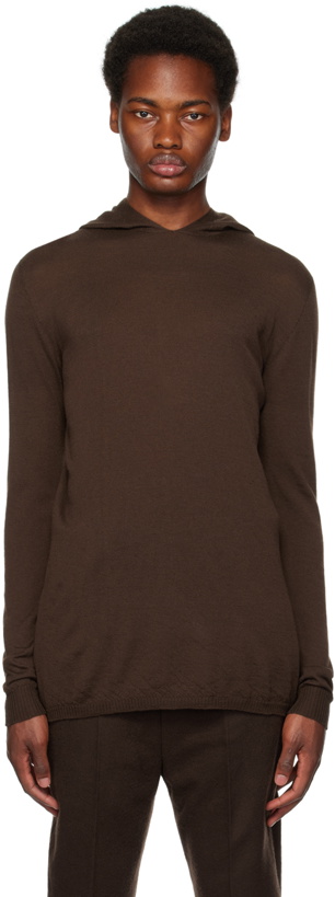 Photo: Rick Owens Brown Lightweight Hoodie