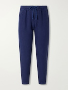 FEDELI - Straight-Leg Linen Drawstring Trousers - Blue