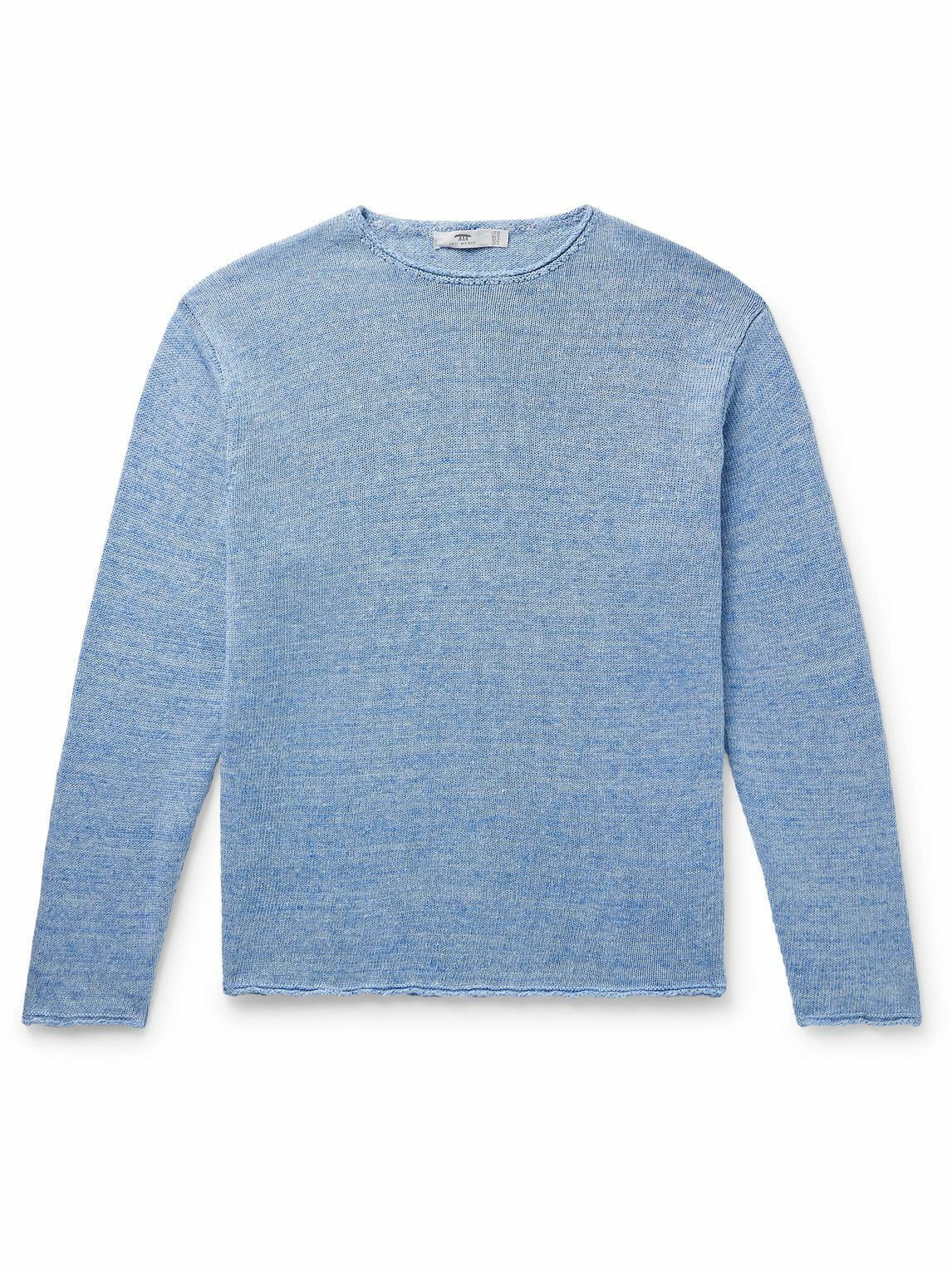 Inis Meáin - Linen Sweater - Blue Inis Meáin