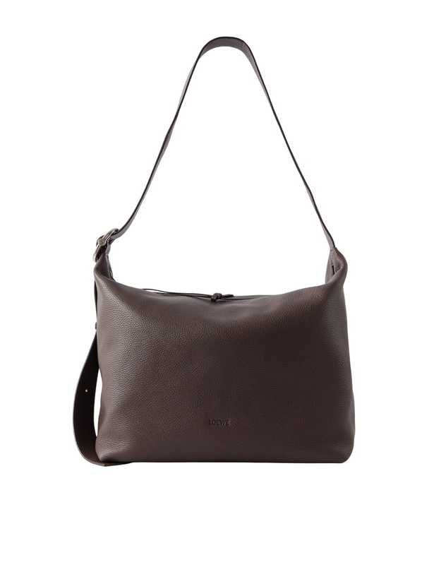 Photo: LOEWE - Loop Large Logo-Debossed Leather Shoulder Bag