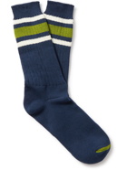 Anonymous ism - Recover Striped Ribbed-Knit Socks