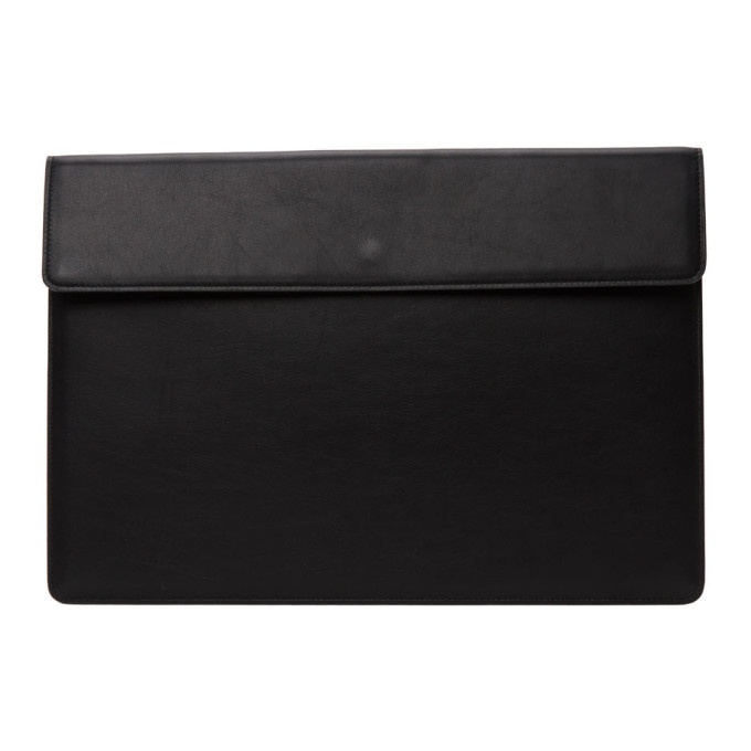 Photo: Common Projects Black Leather Dossier Pouch