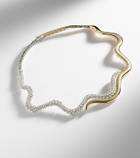 Yeprem Golden Strada 18kt white and yellow gold necklace with diamonds